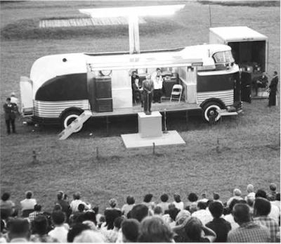 Oral Roberts on the road, 1950's